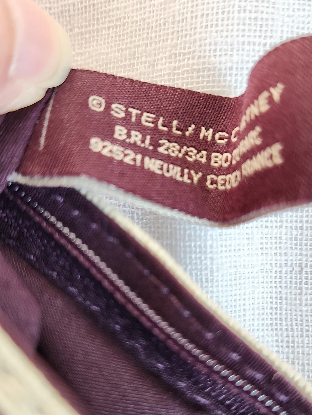 Stella McCartney Luxury Designer Ex Cond Canvas Mini Cosmetic Bag, $38